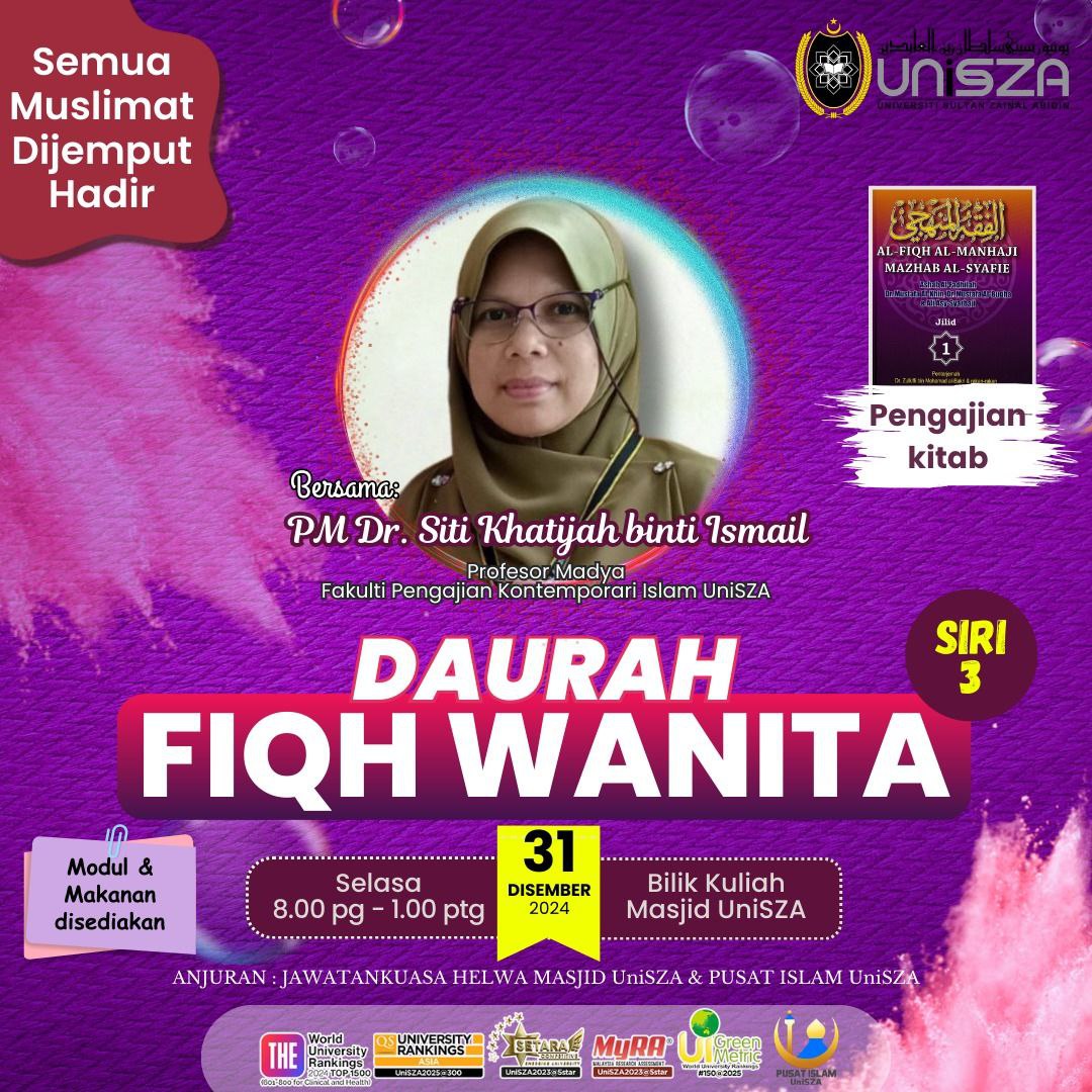 DAURAH FIQH WANITA SIRI 3